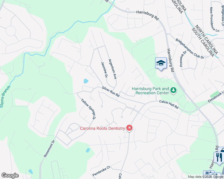 map of restaurants, bars, coffee shops, grocery stores, and more near 1013 Jasmine Drive in Indian Land