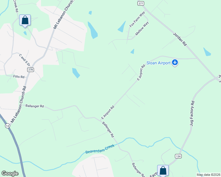 map of restaurants, bars, coffee shops, grocery stores, and more near 31640 East Airport Road in Greer