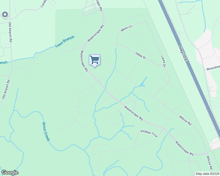 map of restaurants, bars, coffee shops, grocery stores, and more near 4330 Periwinkle Place in New Bern