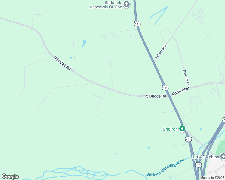 map of restaurants, bars, coffee shops, grocery stores, and more near State Road 1311 in Clinton