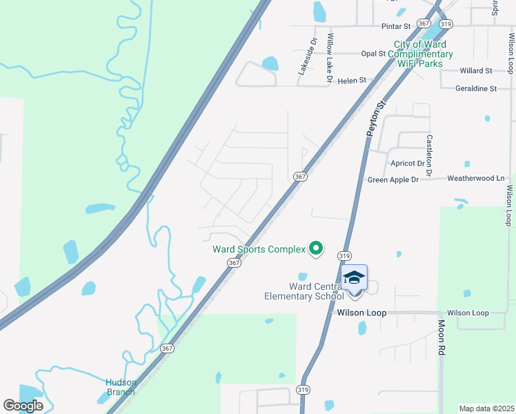 map of restaurants, bars, coffee shops, grocery stores, and more near 20 Whitetail Drive in Ward