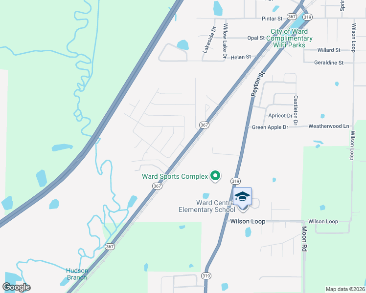 map of restaurants, bars, coffee shops, grocery stores, and more near 37 Whitetail Drive in Ward