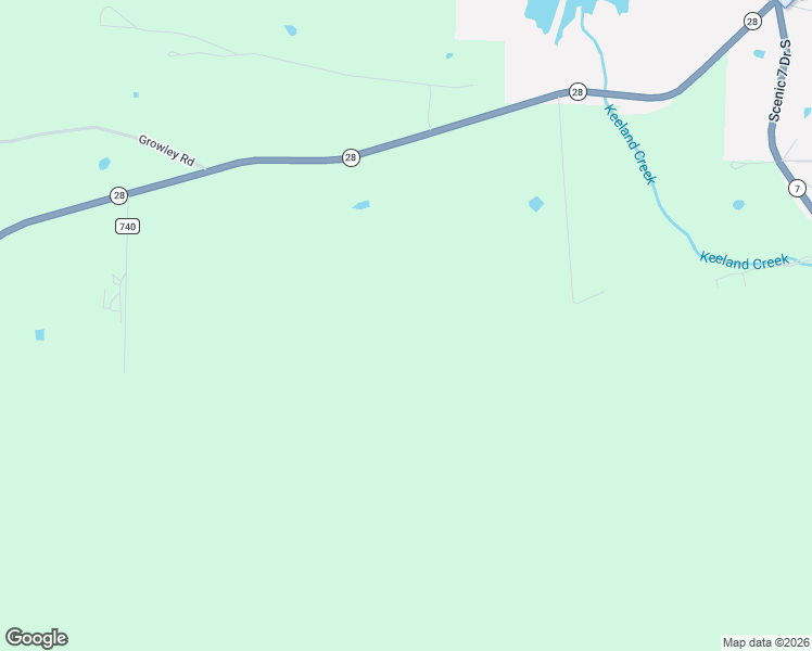 map of restaurants, bars, coffee shops, grocery stores, and more near Highway 28 in Ola