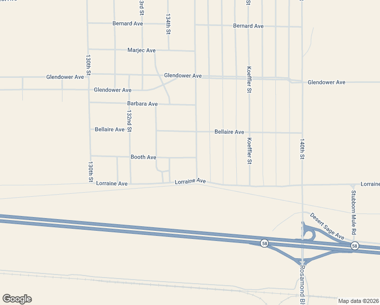 map of restaurants, bars, coffee shops, grocery stores, and more near 13151 135th Street in Kern County