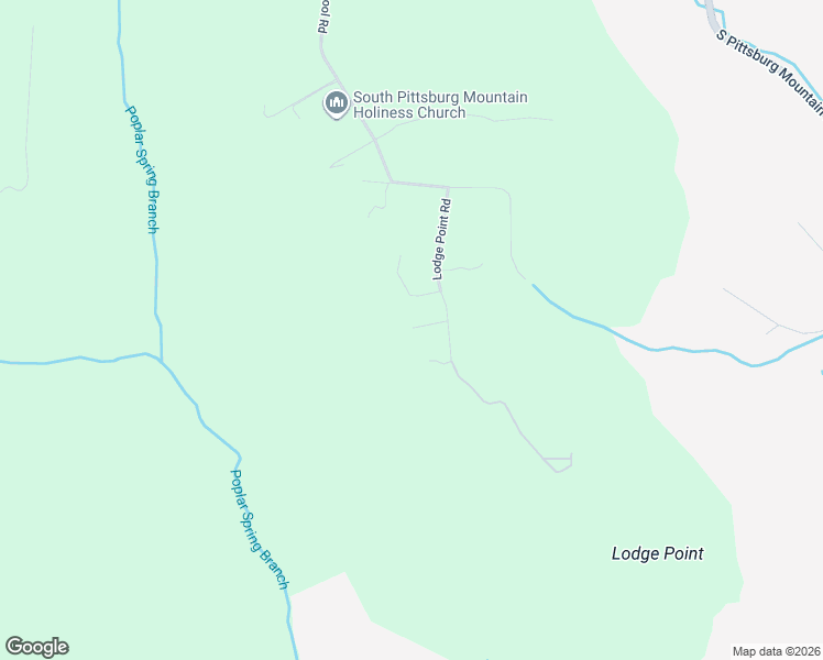 map of restaurants, bars, coffee shops, grocery stores, and more near 224 Lodge Point Road in South Pittsburg