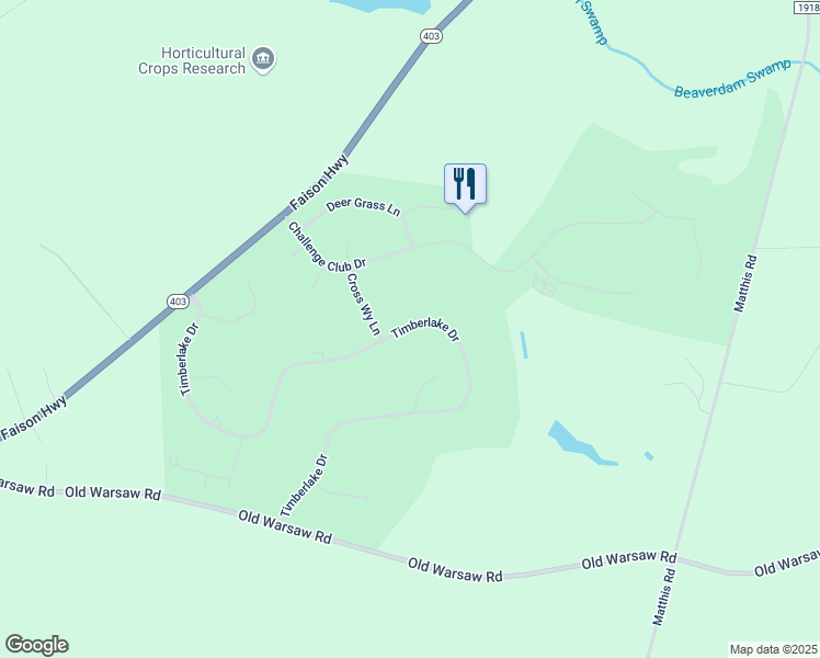 map of restaurants, bars, coffee shops, grocery stores, and more near 811-1005 Timberlake Drive in Clinton