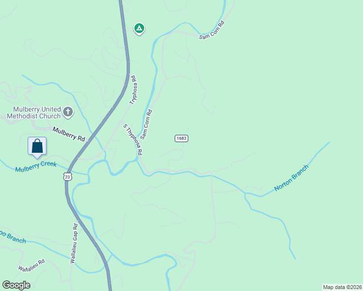 map of restaurants, bars, coffee shops, grocery stores, and more near 183 Yellow Brick Road in Otto