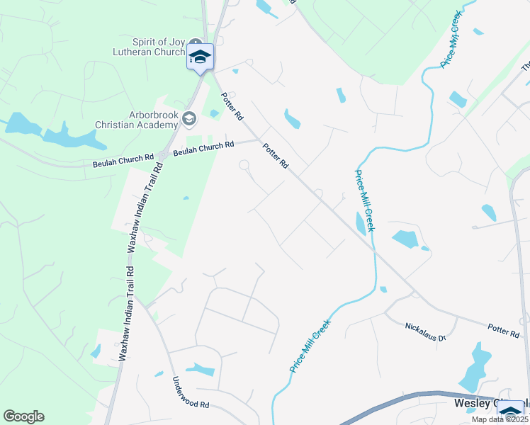 map of restaurants, bars, coffee shops, grocery stores, and more near 205 Candella Drive in Matthews