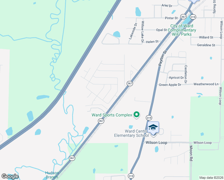 map of restaurants, bars, coffee shops, grocery stores, and more near 18 Whitetail Drive in Ward