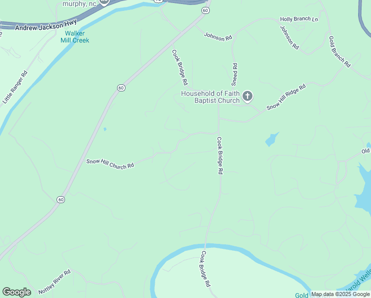 map of restaurants, bars, coffee shops, grocery stores, and more near 540 Snow Hill Church Road in Murphy
