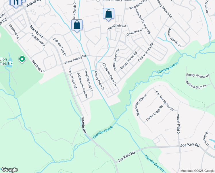 map of restaurants, bars, coffee shops, grocery stores, and more near in Charlotte