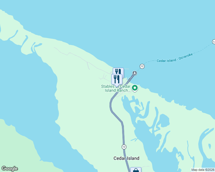 map of restaurants, bars, coffee shops, grocery stores, and more near Sound View Dr in Carteret
