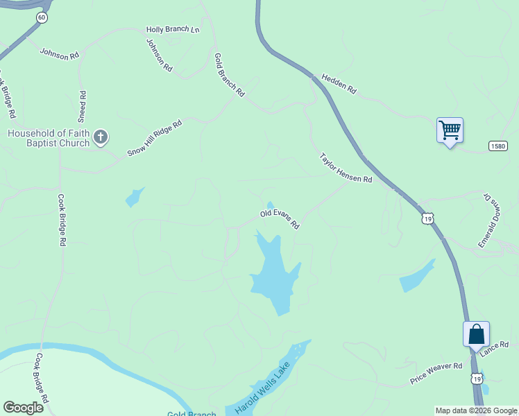 map of restaurants, bars, coffee shops, grocery stores, and more near 69 Lazy Creek Lane in Murphy