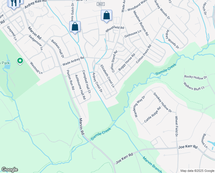 map of restaurants, bars, coffee shops, grocery stores, and more near in Charlotte