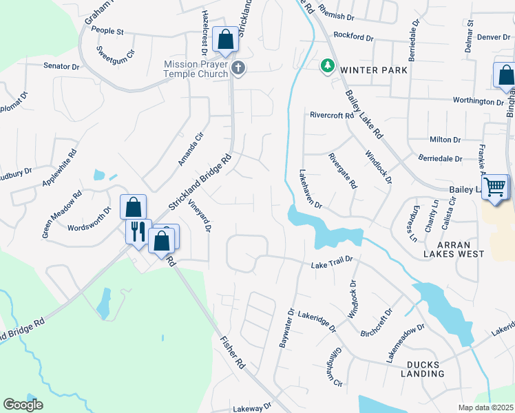 map of restaurants, bars, coffee shops, grocery stores, and more near 1934 Pumpkin Road in Fayetteville