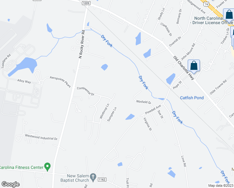 map of restaurants, bars, coffee shops, grocery stores, and more near 1716 Winthrop Lane in Monroe