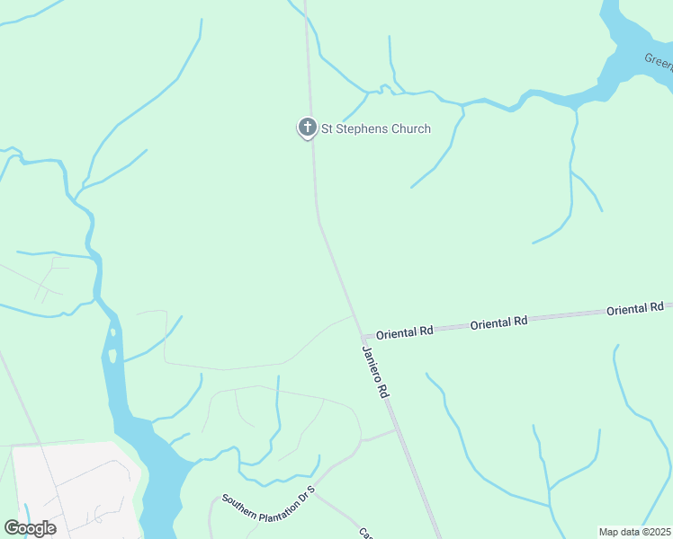 map of restaurants, bars, coffee shops, grocery stores, and more near 1187 Janiero Road in Oriental