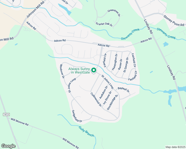 map of restaurants, bars, coffee shops, grocery stores, and more near 105 Saint Johns Loop in Raeford