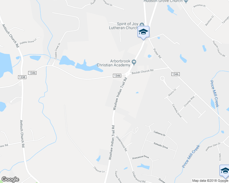 map of restaurants, bars, coffee shops, grocery stores, and more near 5004 Waxhaw Indian Trail Road in Matthews
