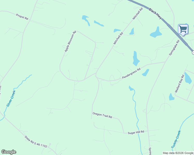 map of restaurants, bars, coffee shops, grocery stores, and more near 689 Mitchell Road in York