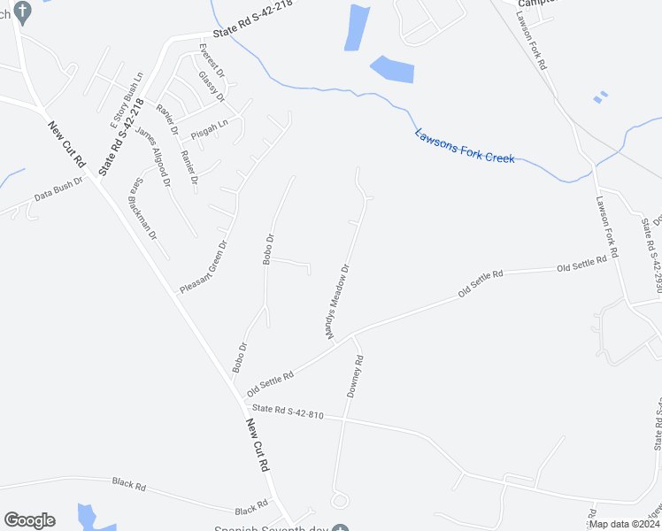 map of restaurants, bars, coffee shops, grocery stores, and more near 447 Mandys Meadow Drive in Inman