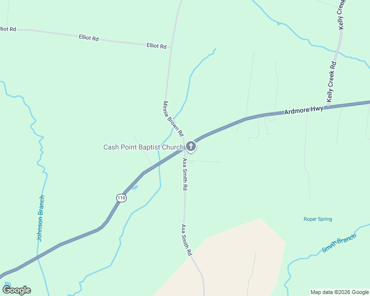 map of restaurants, bars, coffee shops, grocery stores, and more near 1997 Tennessee 110 in Ardmore