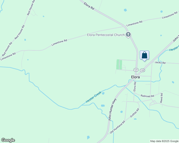 map of restaurants, bars, coffee shops, grocery stores, and more near in Elora