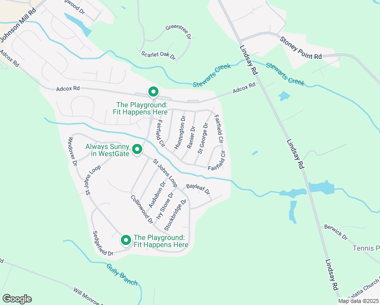 map of restaurants, bars, coffee shops, grocery stores, and more near 299 Ranier Drive in Raeford