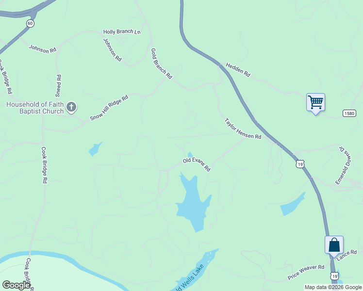 map of restaurants, bars, coffee shops, grocery stores, and more near 69 Lazy Creek Lane in Murphy