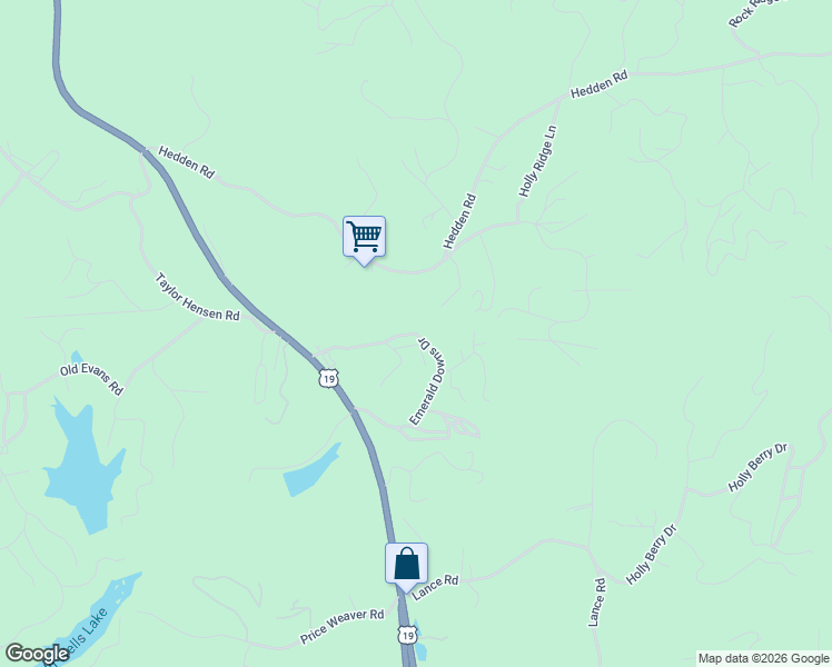 map of restaurants, bars, coffee shops, grocery stores, and more near 156 Goldfield Road in Murphy