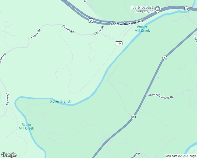 map of restaurants, bars, coffee shops, grocery stores, and more near 675 Little Ranger Road in Murphy