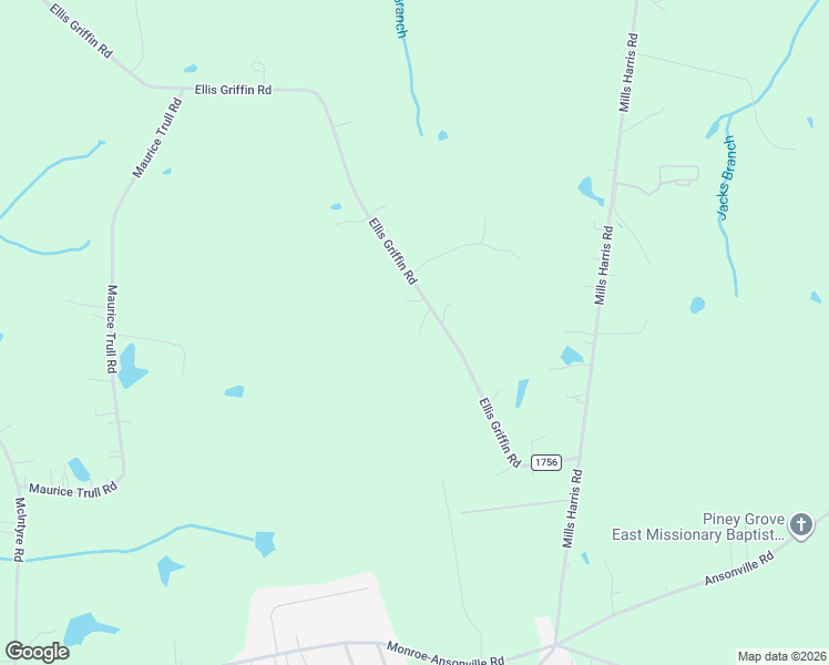 map of restaurants, bars, coffee shops, grocery stores, and more near 1417 Ellis Griffin Road in Wingate