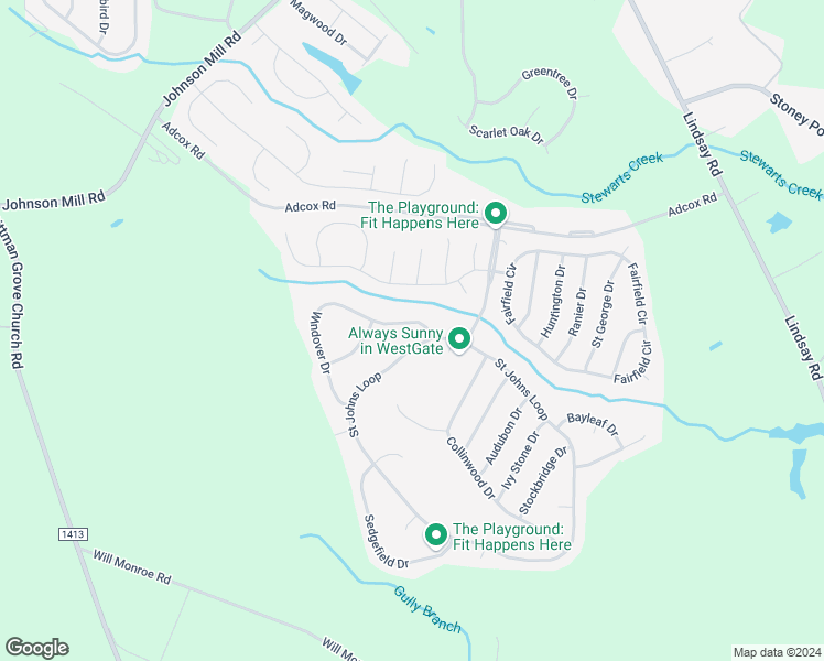 map of restaurants, bars, coffee shops, grocery stores, and more near 169 Windover Drive in Raeford