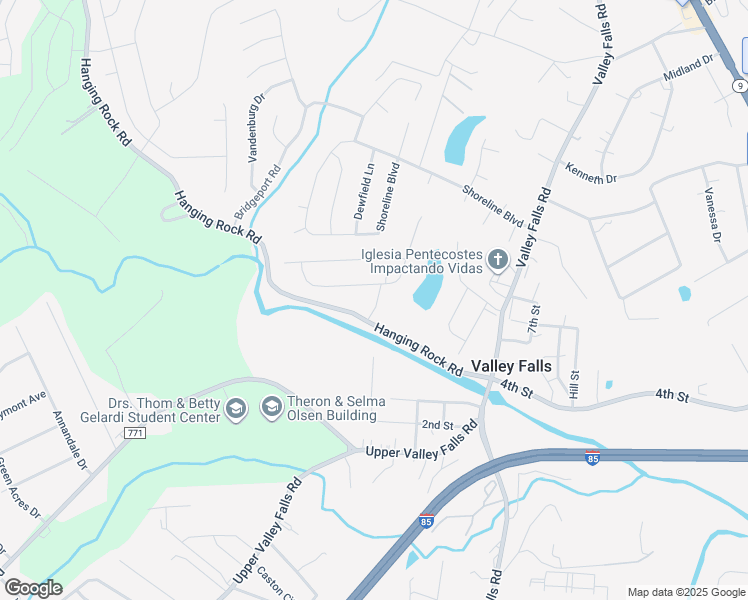map of restaurants, bars, coffee shops, grocery stores, and more near 885 Deepwood Court in Boiling Springs