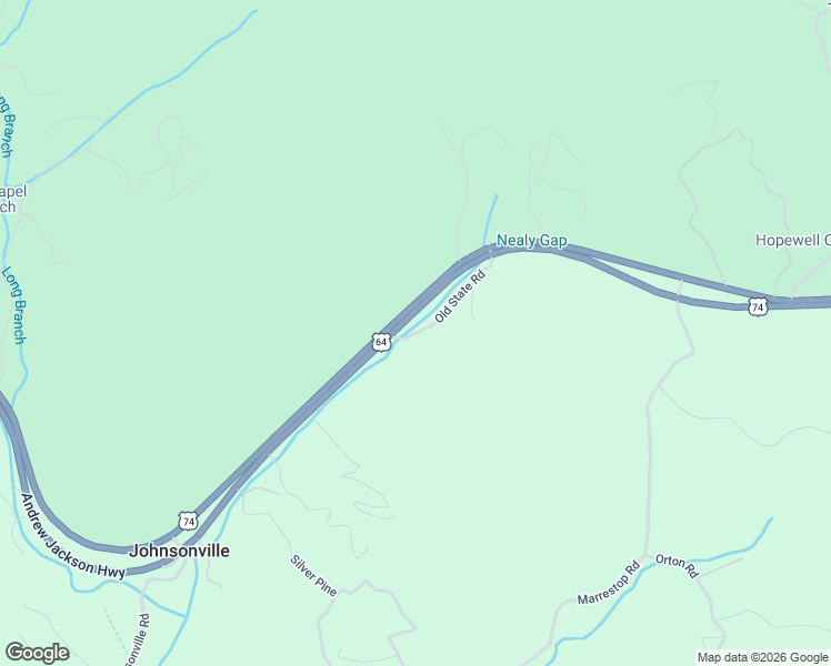 map of restaurants, bars, coffee shops, grocery stores, and more near 15440 U.S. Highway 64 in Murphy