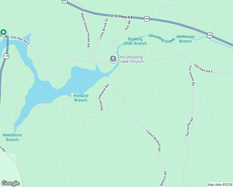 map of restaurants, bars, coffee shops, grocery stores, and more near 19 Bynum Penland Rd in Hayesville