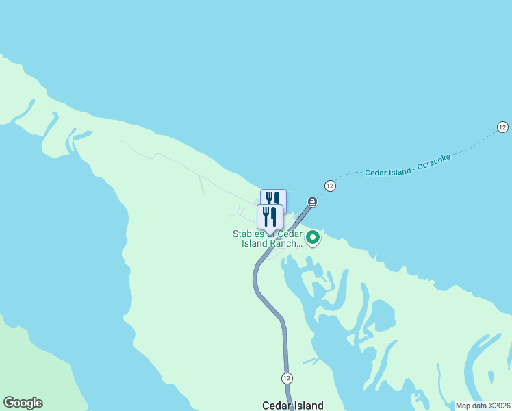 map of restaurants, bars, coffee shops, grocery stores, and more near Sound View Dr in Carteret