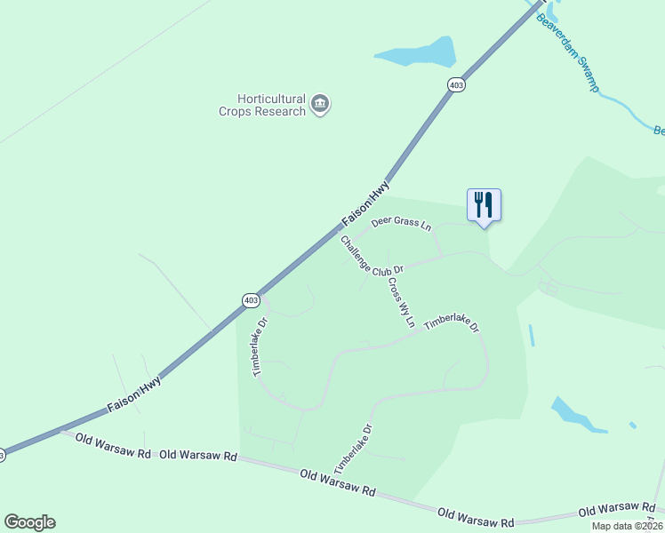 map of restaurants, bars, coffee shops, grocery stores, and more near 1954 Faison Highway in Clinton