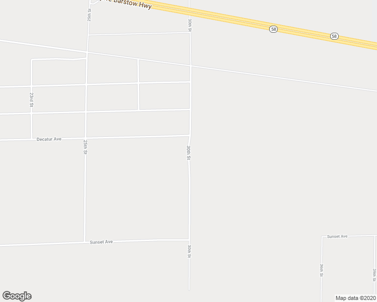 map of restaurants, bars, coffee shops, grocery stores, and more near 30th Street in Mojave