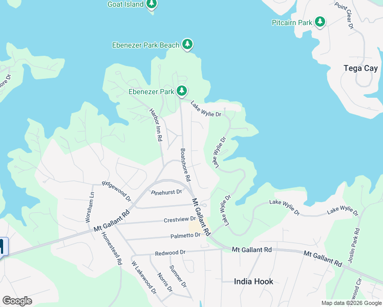 map of restaurants, bars, coffee shops, grocery stores, and more near 773 Painted Lady Court in Rock Hill