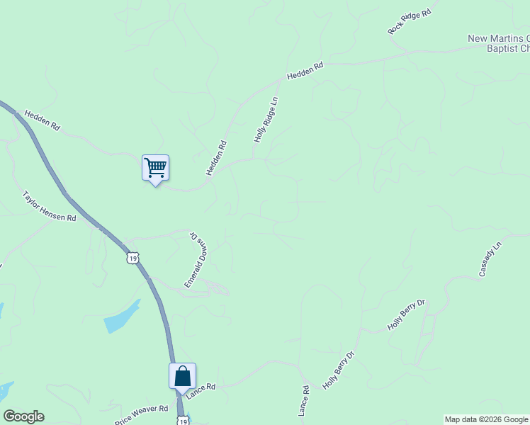 map of restaurants, bars, coffee shops, grocery stores, and more near 26 Millers Run in Murphy