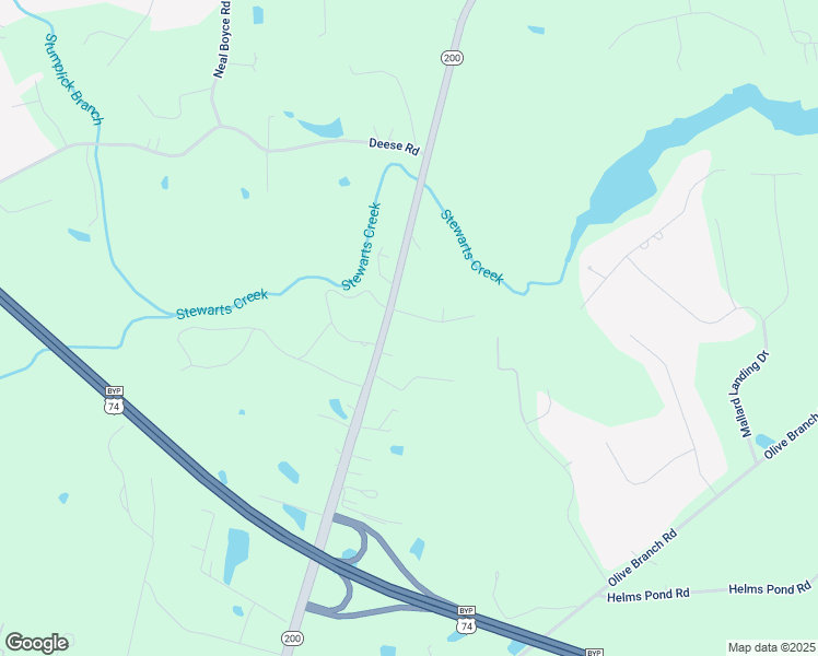 map of restaurants, bars, coffee shops, grocery stores, and more near 908 Lanier Lane in Monroe