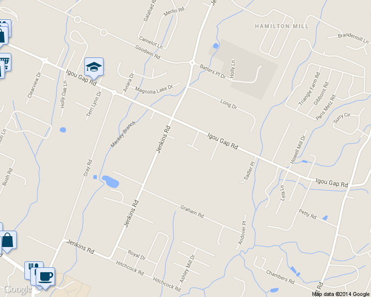 map of restaurants, bars, coffee shops, grocery stores, and more near 8104 Mee Mee Rd in Chattanooga