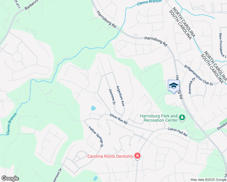 map of restaurants, bars, coffee shops, grocery stores, and more near 2109 Argentum Avenue in Indian Land