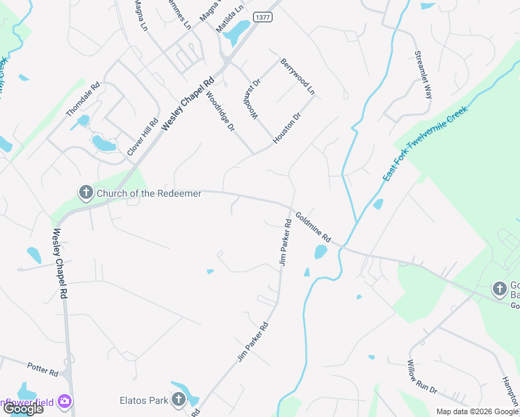 map of restaurants, bars, coffee shops, grocery stores, and more near 1016 Wesley Downs Road in Monroe