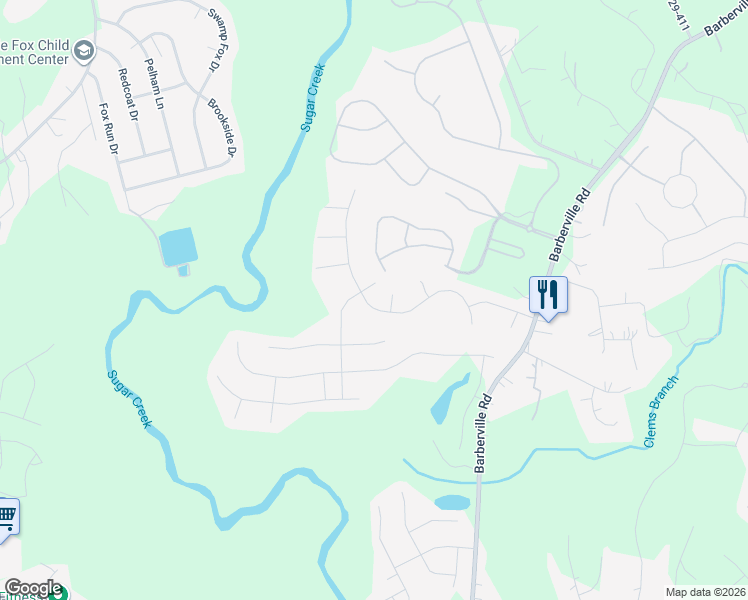 map of restaurants, bars, coffee shops, grocery stores, and more near 522 Vine Street in Indian Land