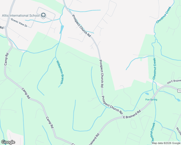 map of restaurants, bars, coffee shops, grocery stores, and more near 3645 Prospect Church Rd in Apison