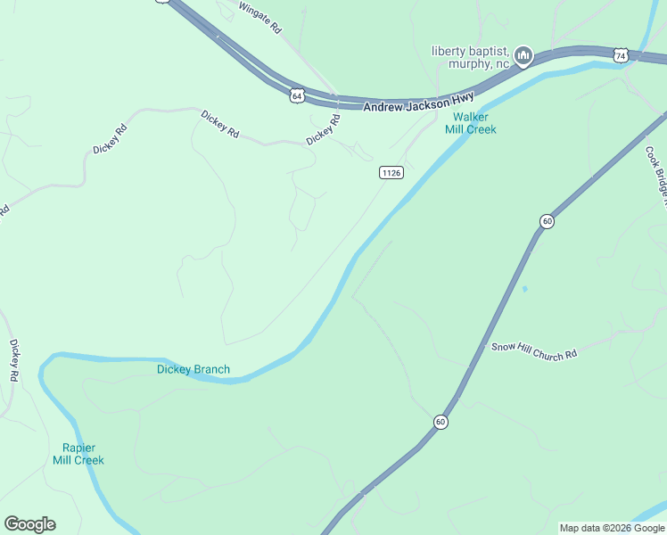 map of restaurants, bars, coffee shops, grocery stores, and more near 545 Little Ranger Road in Murphy