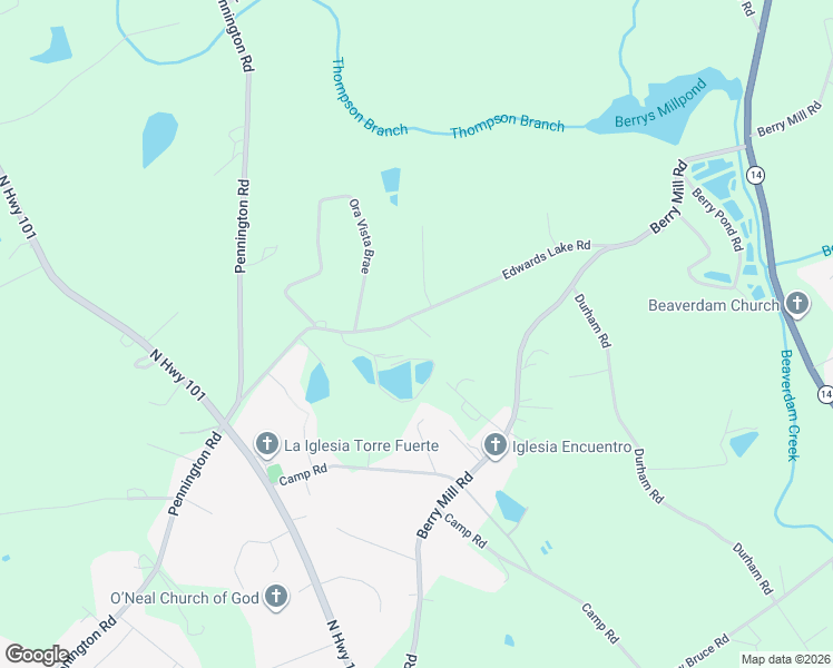 map of restaurants, bars, coffee shops, grocery stores, and more near 2051 Edwards Lake Road in Greer