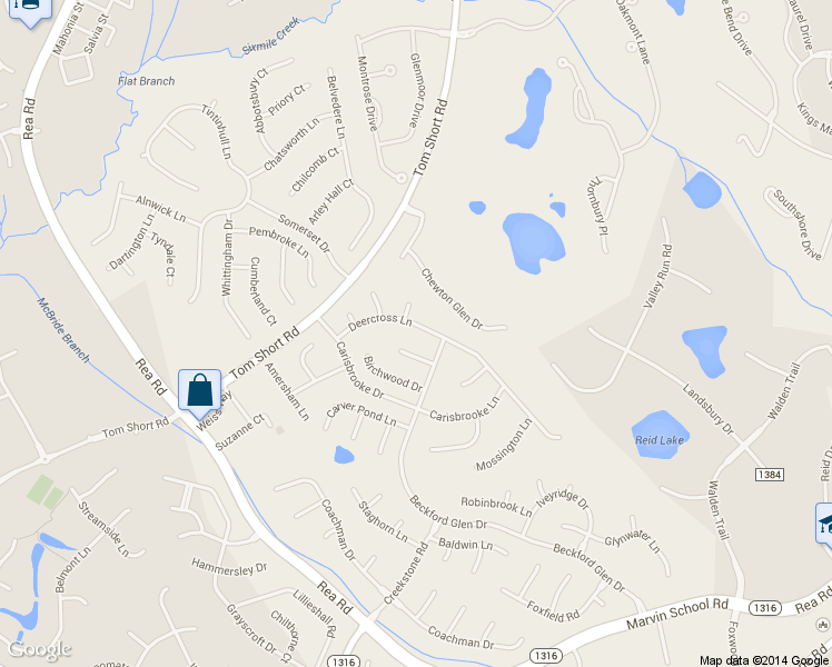 map of restaurants, bars, coffee shops, grocery stores, and more near 702 Deercross Ln in Waxhaw